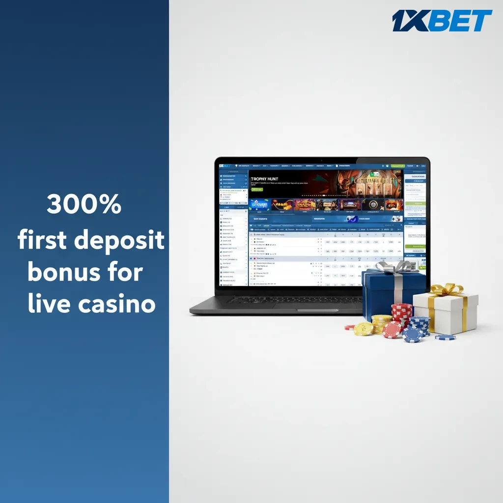 Promotional banner: 300% first deposit bonus for live casino; new Tanzania players only. Terms and wagering apply.