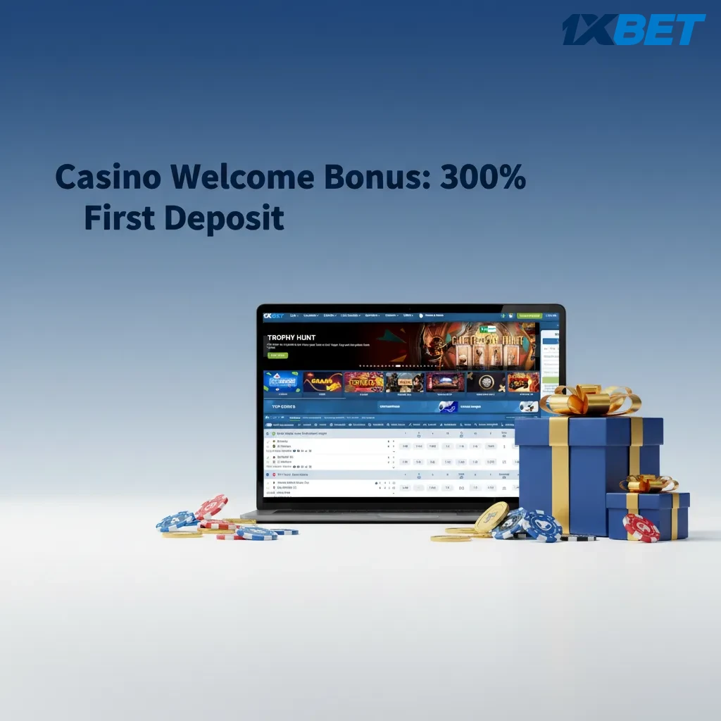 1xBet Tanzania 300% first deposit casino bonus; 35x wagering in 7 days; eligible slots; check terms.