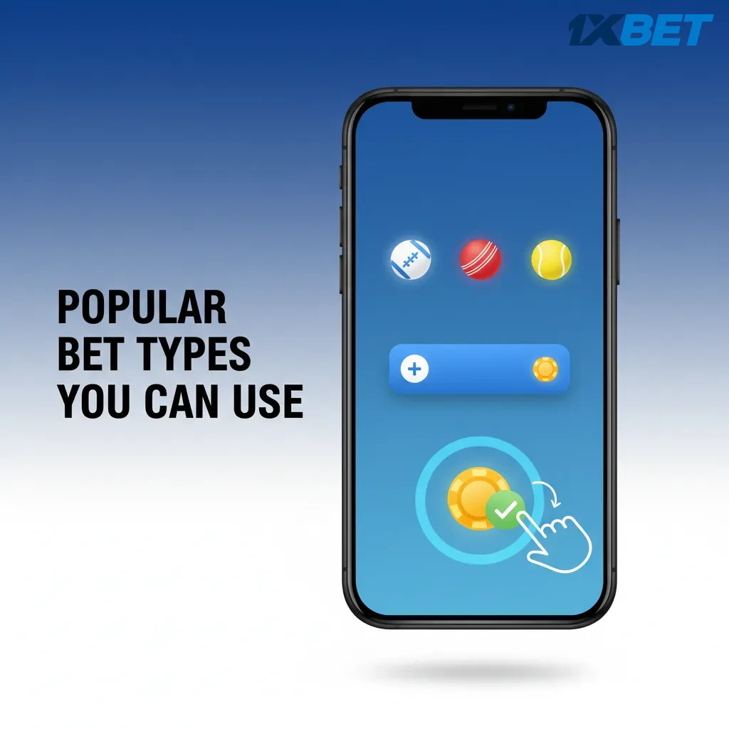 Infographic of bet types: Single (one selection), Express (all must win), System (some losses allowed).