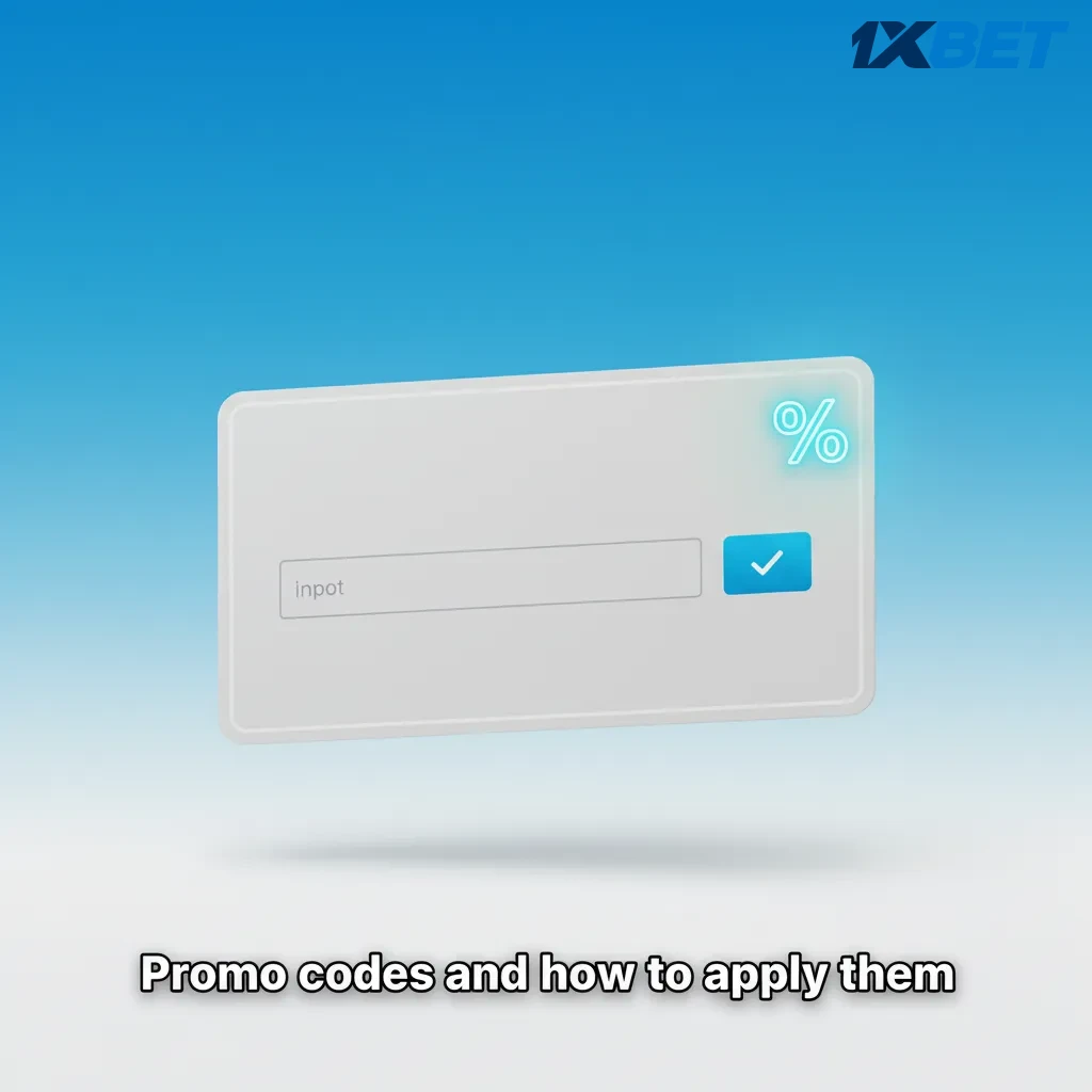 Guide showing how to apply 1xbet promo codes with examples TZ-NEW300, SPORT-BOOST and steps to enter, confirm, deposit.
