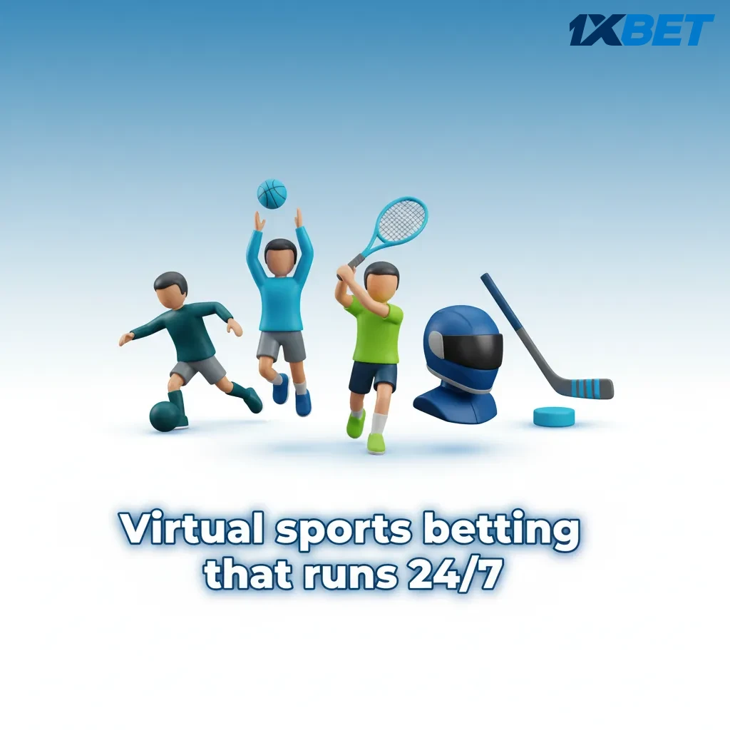 24/7 virtual sports betting with fast RNG events in football, basketball, horse racing, and tennis; quick results